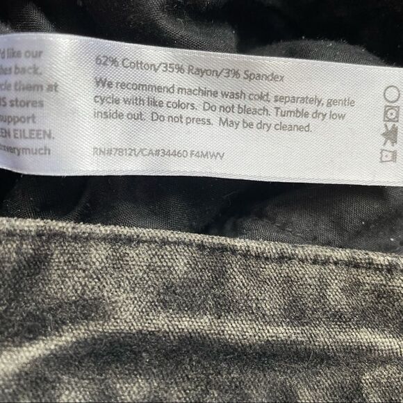 Eileen Fisher Acid Wash velvet skinny jeans - Picture 7 of 10